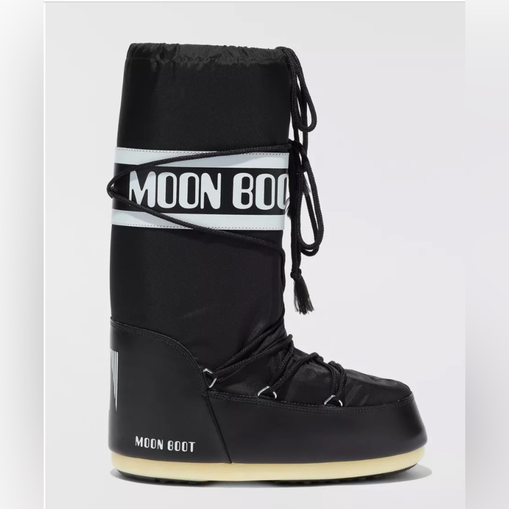 Moon Boot Black and White Boots